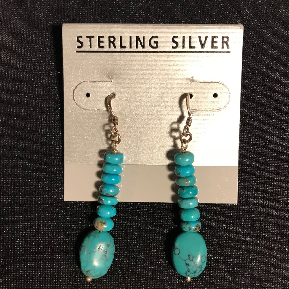 Sterling silver and turqoiuse earrings